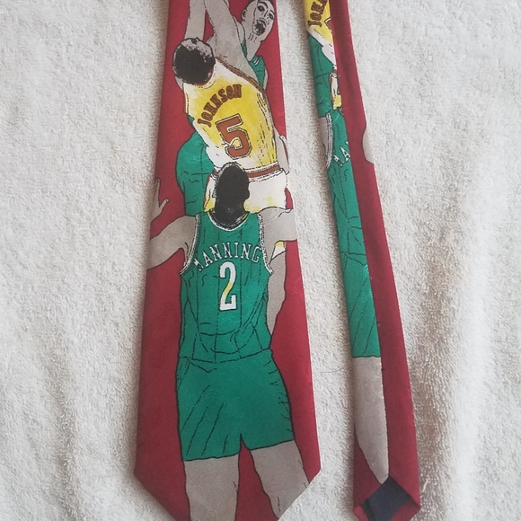 Basketball Themed Necktie / Suit Tie (small Mickey Mouse Pattern) - Picture 2 of 13